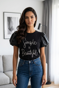Kurzärmeliges Shirt von Kerstins Online Mode Boutique, weich und bequem, mit modischem Schnitt und angenehmem Stoff.