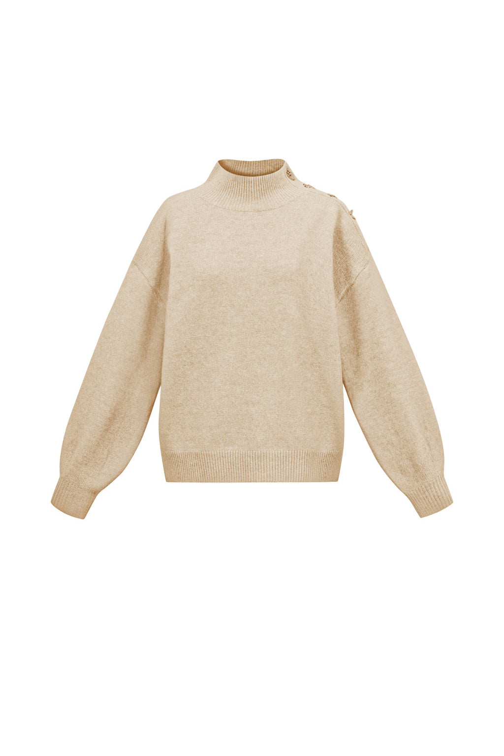 Gestrickte Polyesterfasern Damen Rollkragenpullover Casual Einfarbig