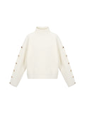 Strick-Polyesterfaser Damen Rollkragenpullover Casual Einfarbig