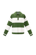 Strick-Viskose Damen-Polo-Pullover Streifen Herbst/Winter