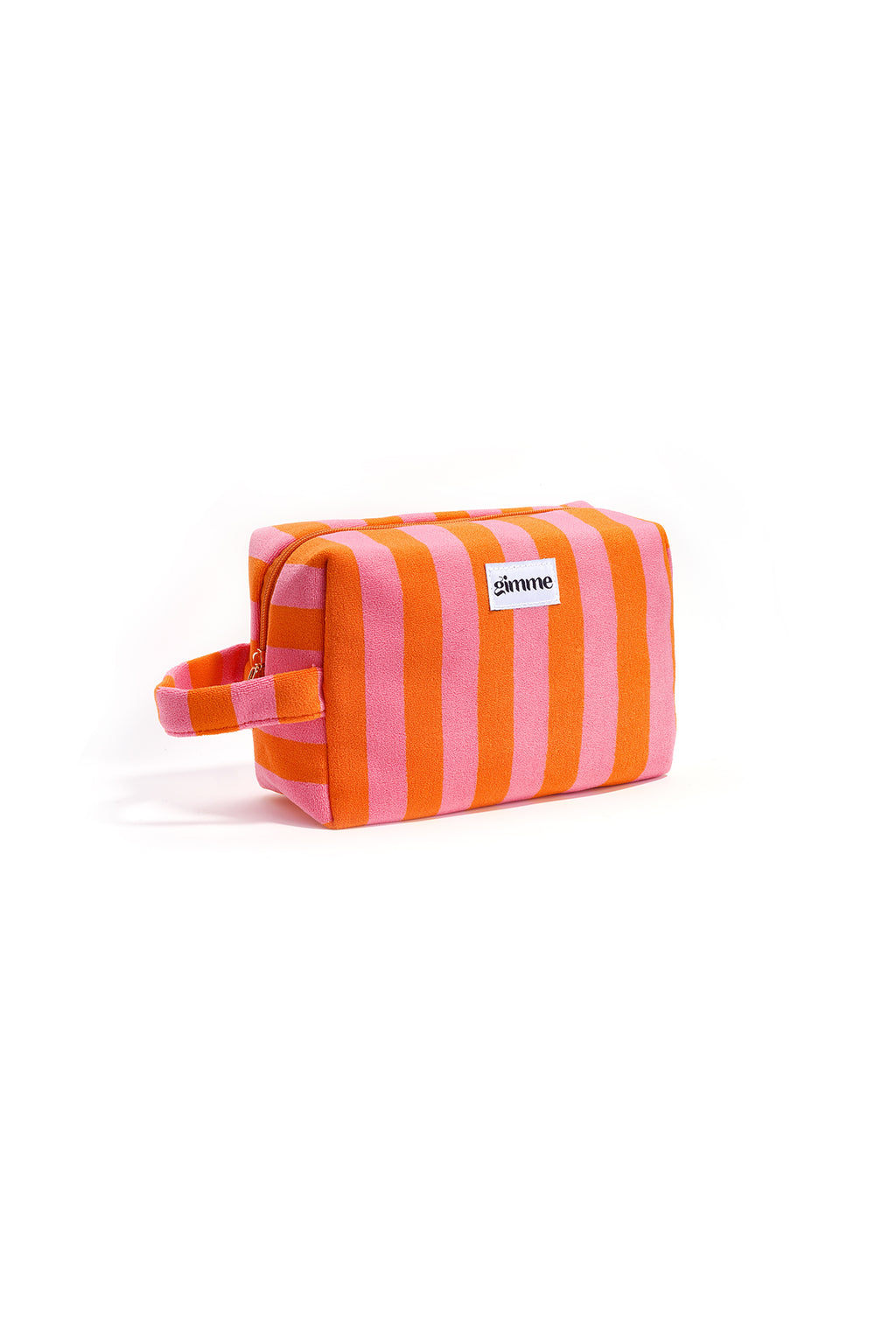 Kosmetiktaschen, gestreift, schlicht, aus Polyester, Alltagsaccessoires