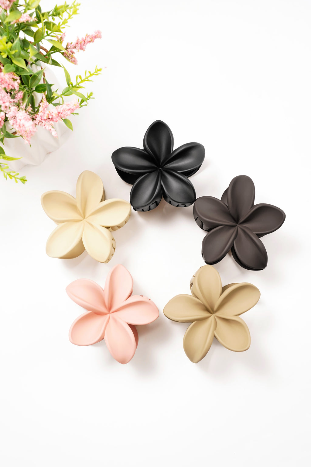 Haarspange Blume - Kunststoff
