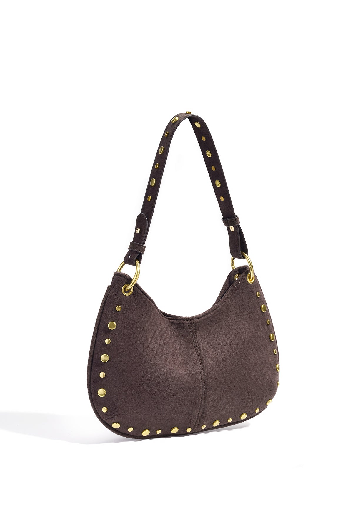 Schultertaschen Nieten Casual Wildleder Täglich Zubehör