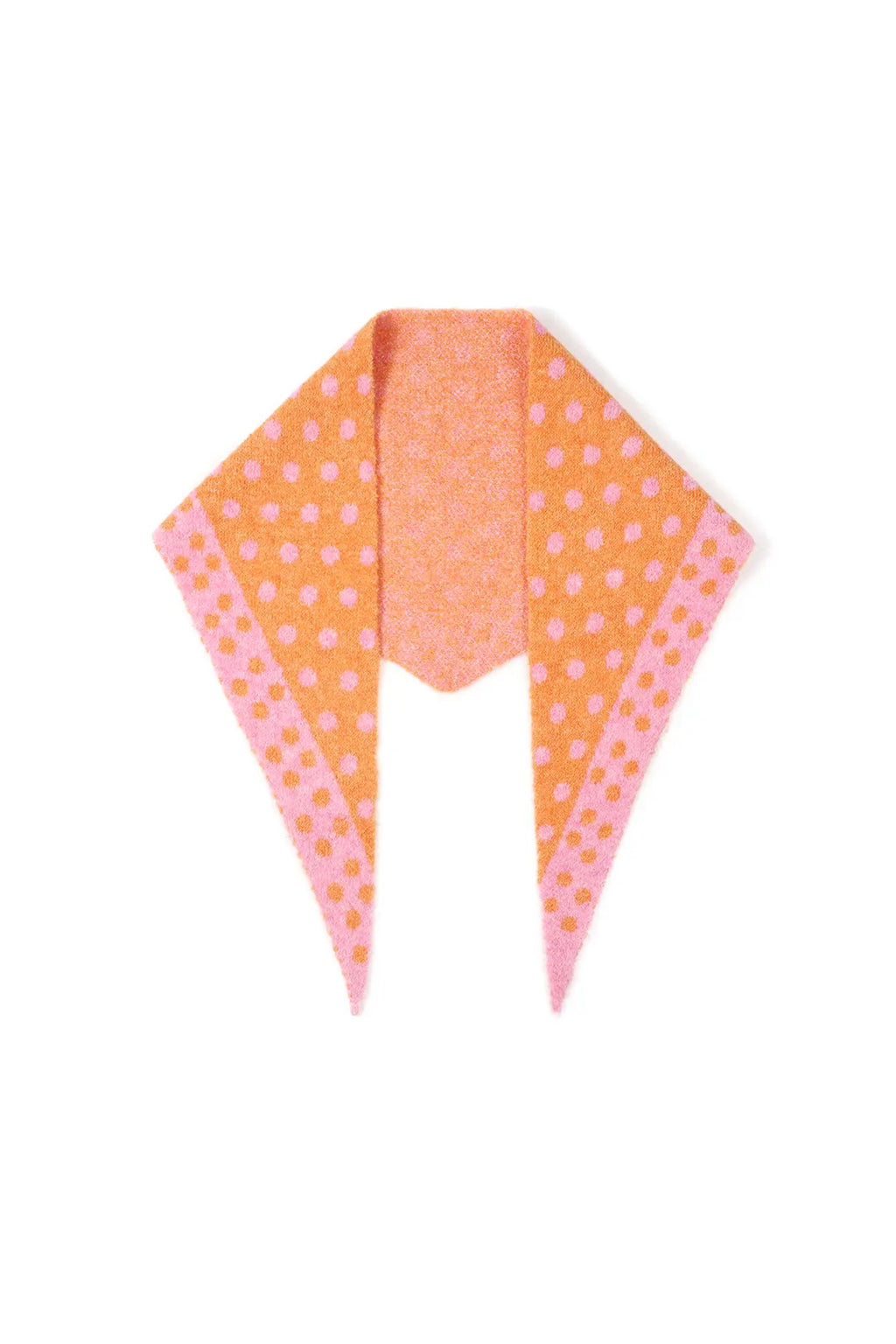 Feiner Dreiecksschal mit Polka-Dots