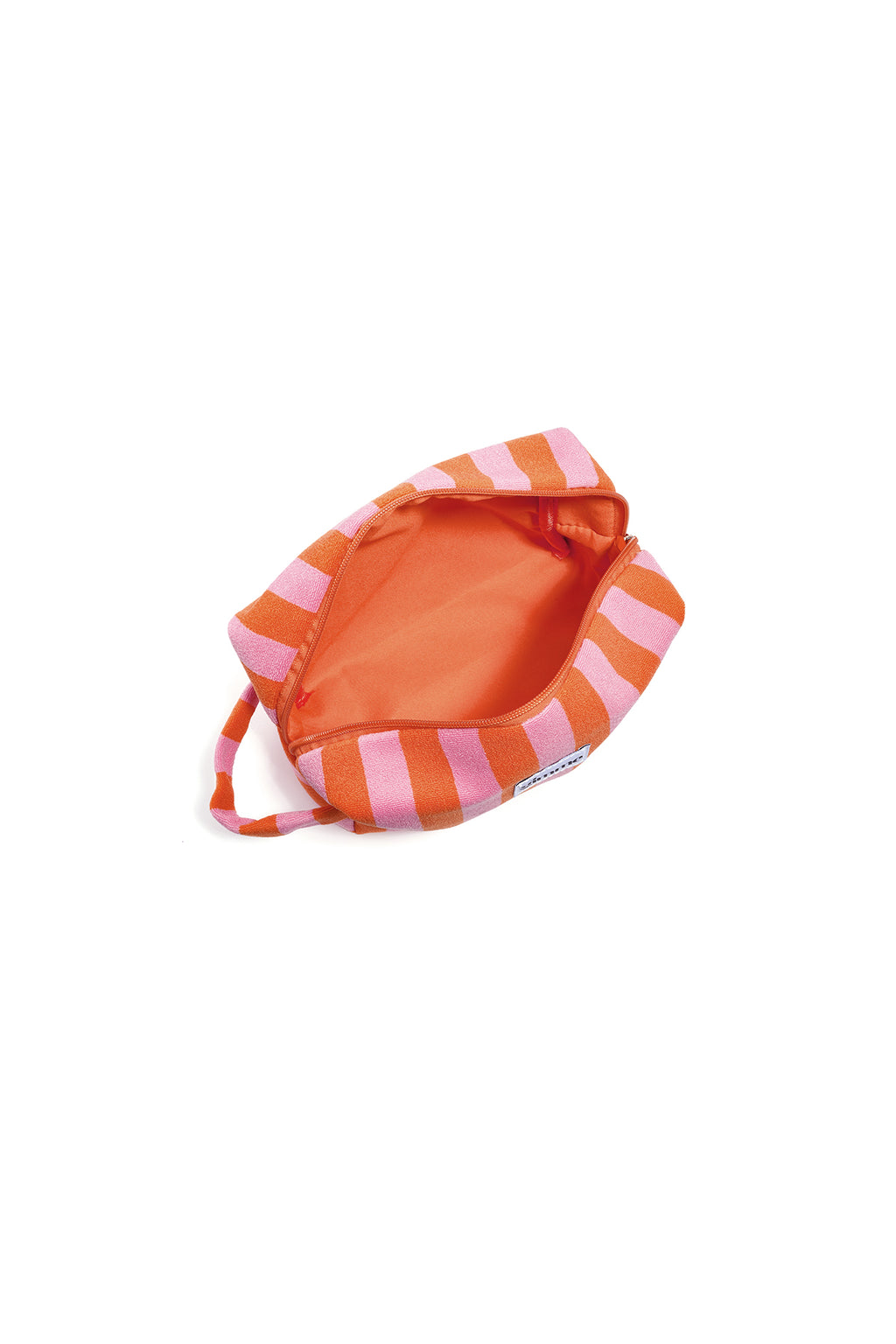 Kosmetiktaschen, gestreift, schlicht, aus Polyester, Alltagsaccessoires