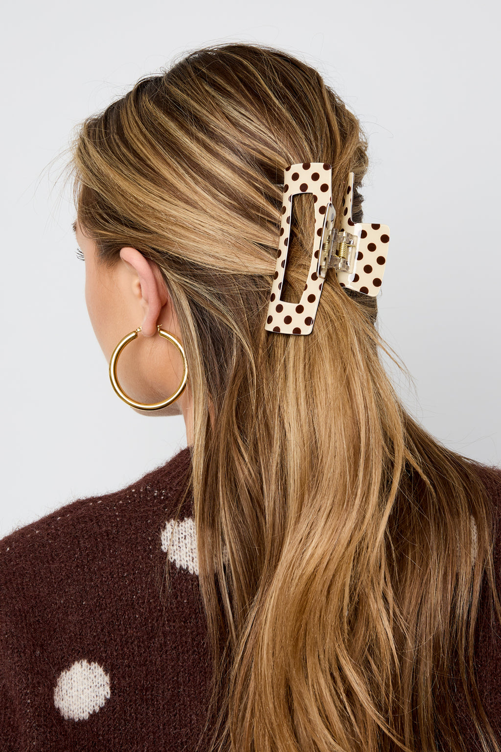 Haarspangen mit Polka Dots, PVC-Accessoires für jeden Tag