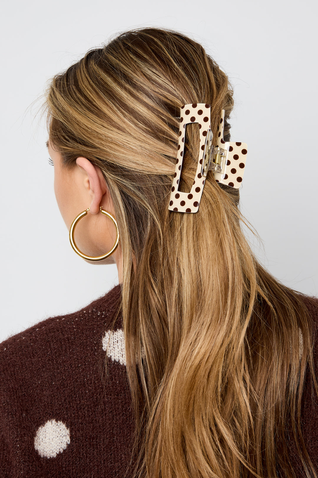Haarspangen mit Polka Dots, PVC-Accessoires für jeden Tag
