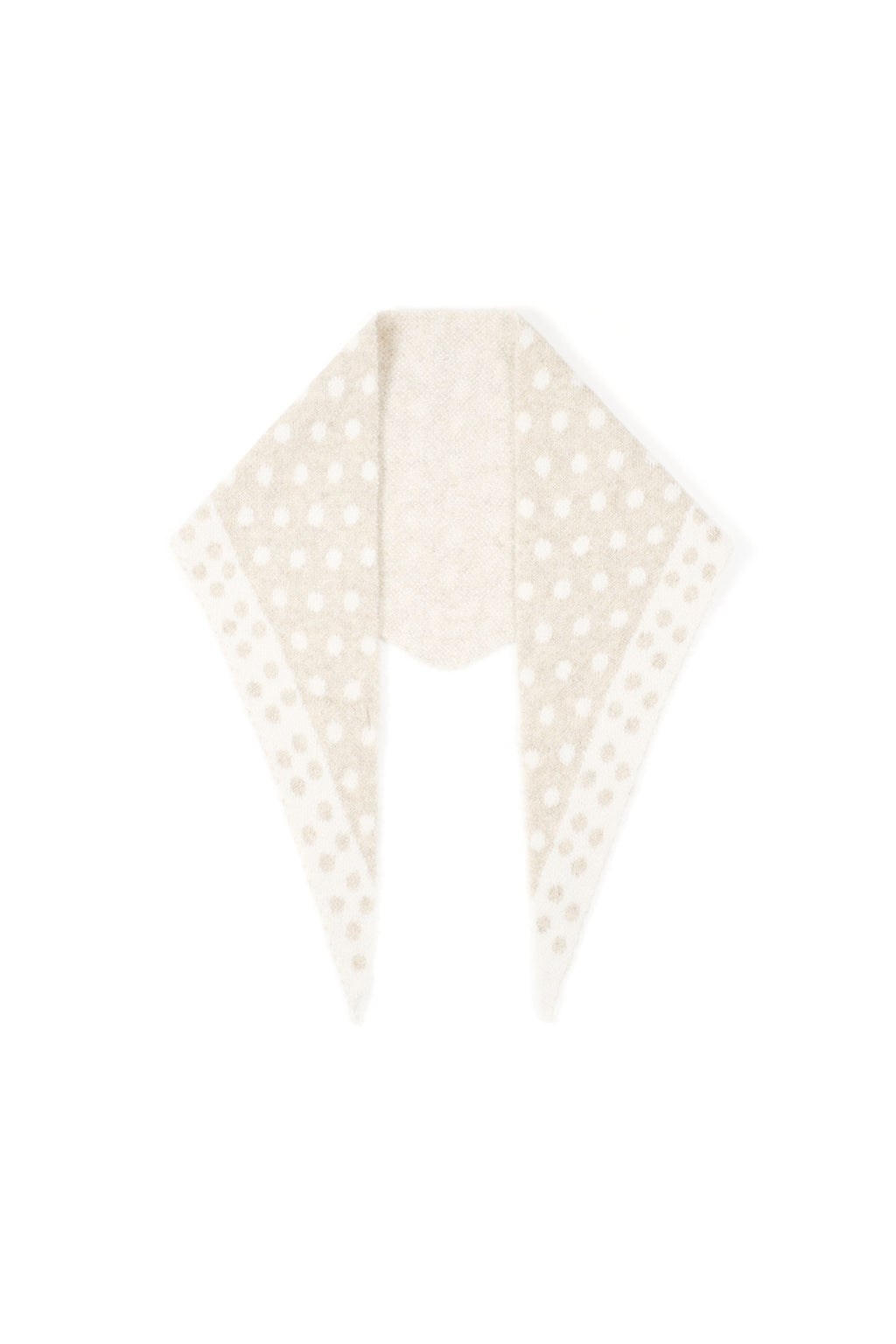Feiner Dreiecksschal mit Polka-Dots