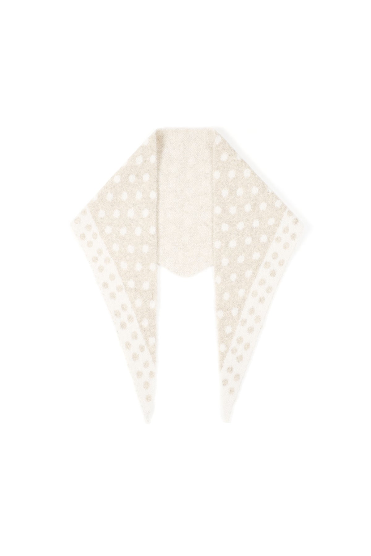 Feiner Dreiecksschal mit Polka-Dots