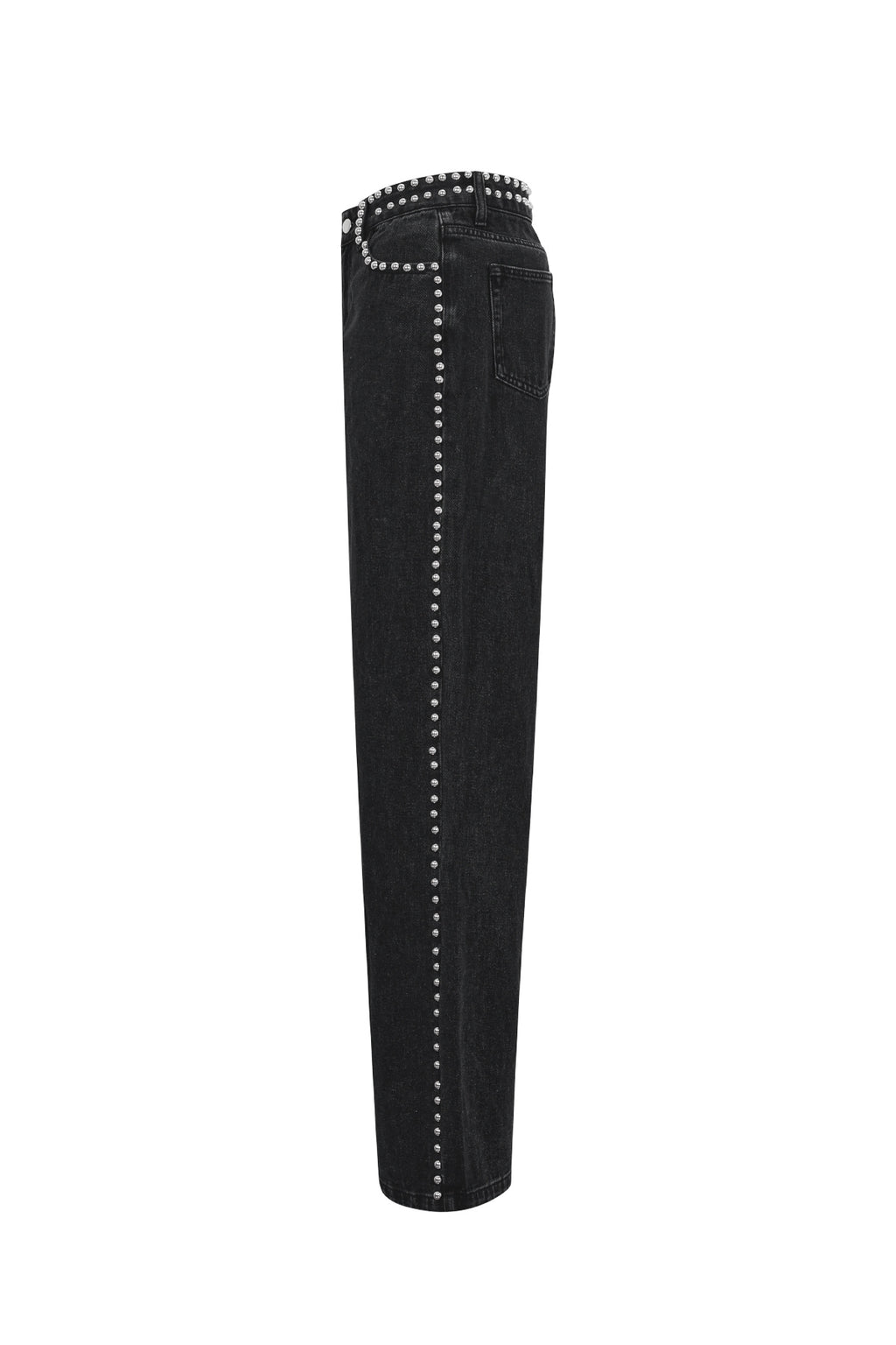Gewebte Baumwolle Damen Gerade Hose Street Einfarbige Farbe