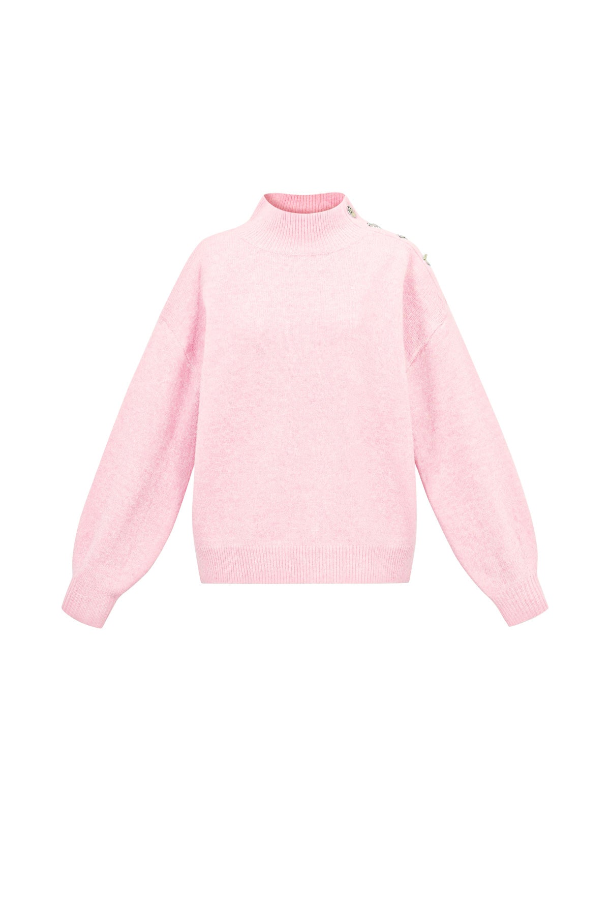 Gestrickte Polyesterfasern Damen Rollkragenpullover Casual Einfarbig