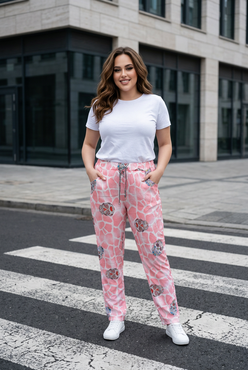 Elegante schwarze Hose von Kerstins Online Mode Boutique, bequem geschnitten, aus weichem Stoff, für einen stilvollen Alltag.